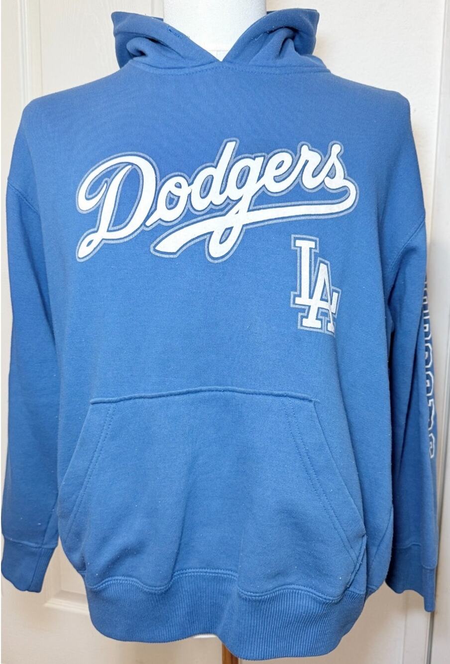 LA Dodgers Blue Pullover Hoodie Small MLB Baseball